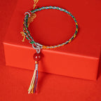 Fortune Jewel Colorful String Cinnabar Concentration Bracelet