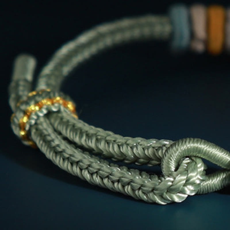 Fortune Jewel String Four Srand Peach Blossom Connection Bracelet