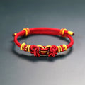 Fortune Jewel Red String Saddle Knot Strength Bracelet