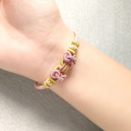 Fortune Jewel Red String Saddle Knot Strength Bracelet