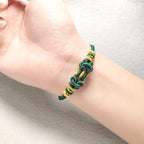 Fortune Jewel Red String Saddle Knot Strength Bracelet
