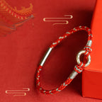 Fortune Jewel Red String 925 Sterling Silver Safe Luck Bracelet