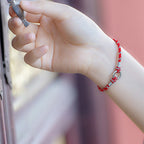 Fortune Jewel Red String 925 Sterling Silver Safe Luck Bracelet