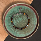 Fortune Jewel Tiger Eye Hematite Strength Buckle Chain Bracelet