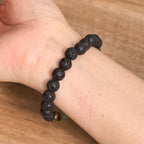 Fortune Jewel Various Crystals Lava Rock Calm Bracelet