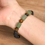 Fortune Jewel Various Crystals Lava Rock Calm Bracelet