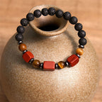 Fortune Jewel Various Crystals Lava Rock Calm Bracelet