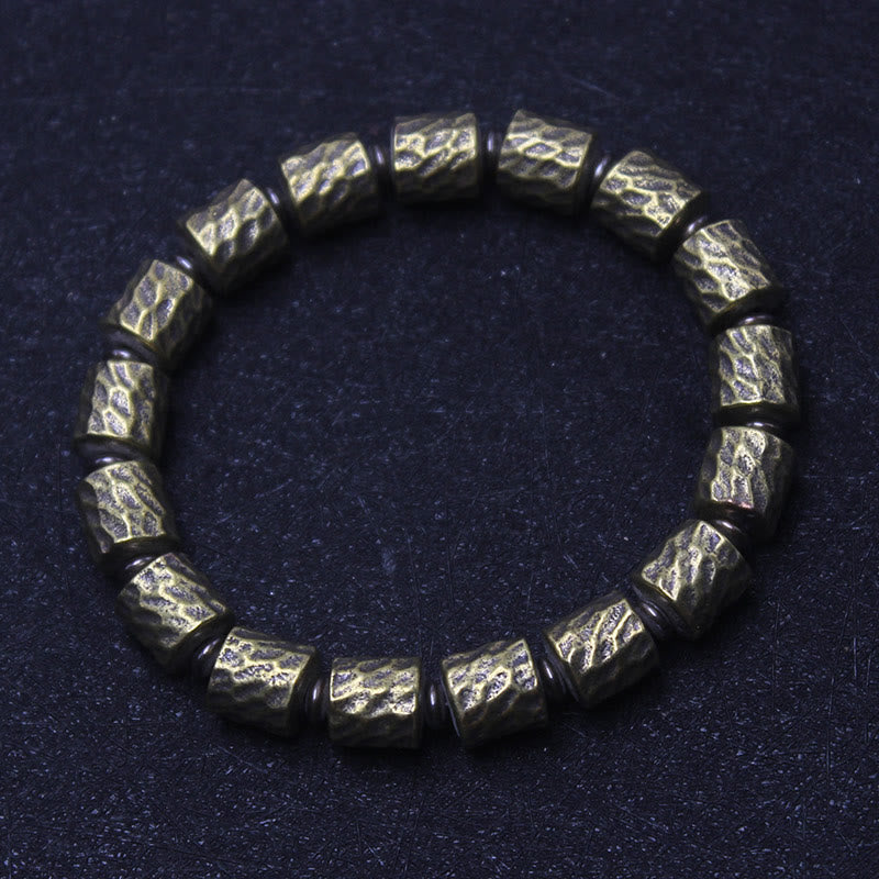 Fortune Jewel Copper Meteorite Crater Pattern Luck Bracelet