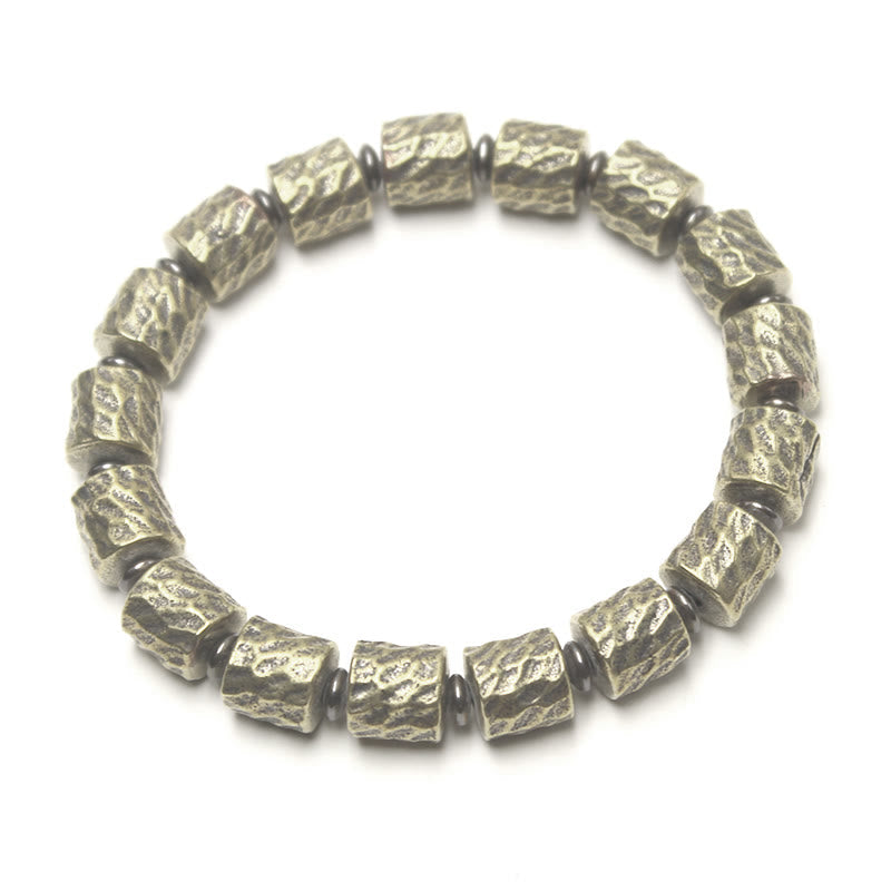 Fortune Jewel Copper Meteorite Crater Pattern Luck Bracelet