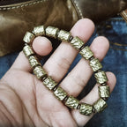 Fortune Jewel Copper Meteorite Crater Pattern Luck Bracelet