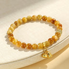 Fortune Jewel Tiger Eye Fu Character Bamboo Koi Fish Lotus Om Mani Padme Hum Protection Bracelet