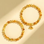 Fortune Jewel Tiger Eye Fu Character Bamboo Koi Fish Lotus Om Mani Padme Hum Protection Bracelet