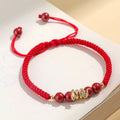 Fortune Jewel Cinnabar Handmade Year Of Snake String Protection Braided Bracelet