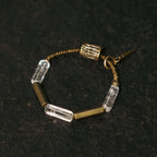 Fortune Jewel Copper Square White Crystal Luck Bracelet