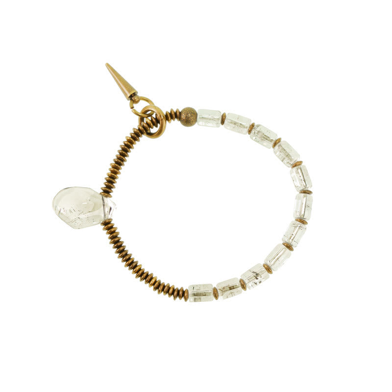 Fortune Jewel Copper White Crystal Luck Bracelet