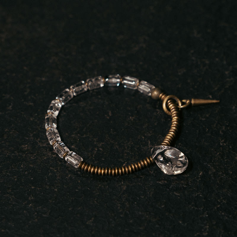 Fortune Jewel Copper White Crystal Luck Bracelet