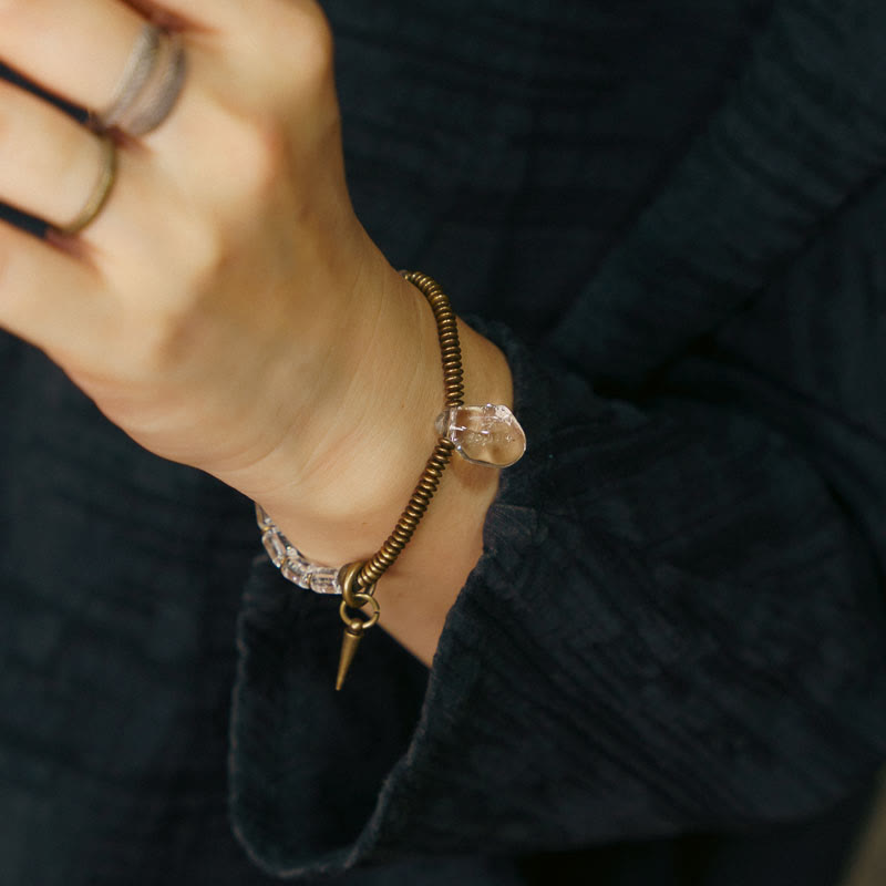 Fortune Jewel Copper White Crystal Luck Bracelet