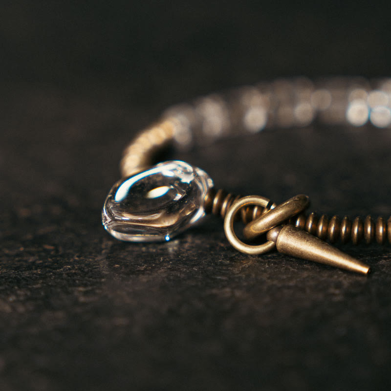 Fortune Jewel Copper White Crystal Luck Bracelet