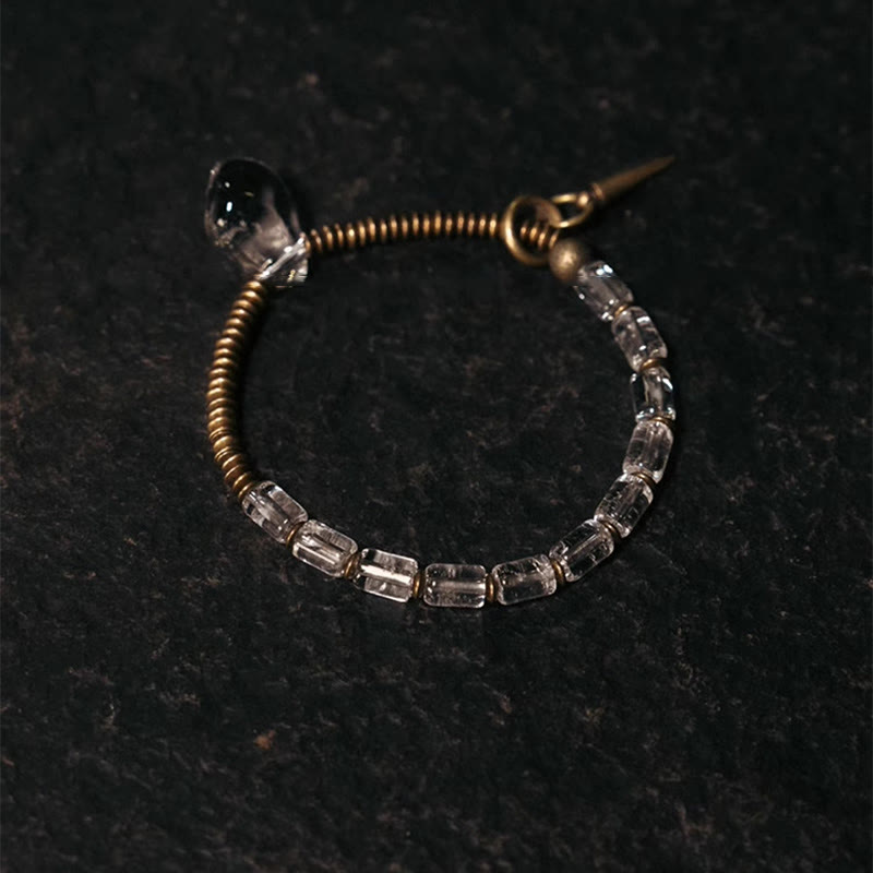 Fortune Jewel Copper White Crystal Luck Bracelet