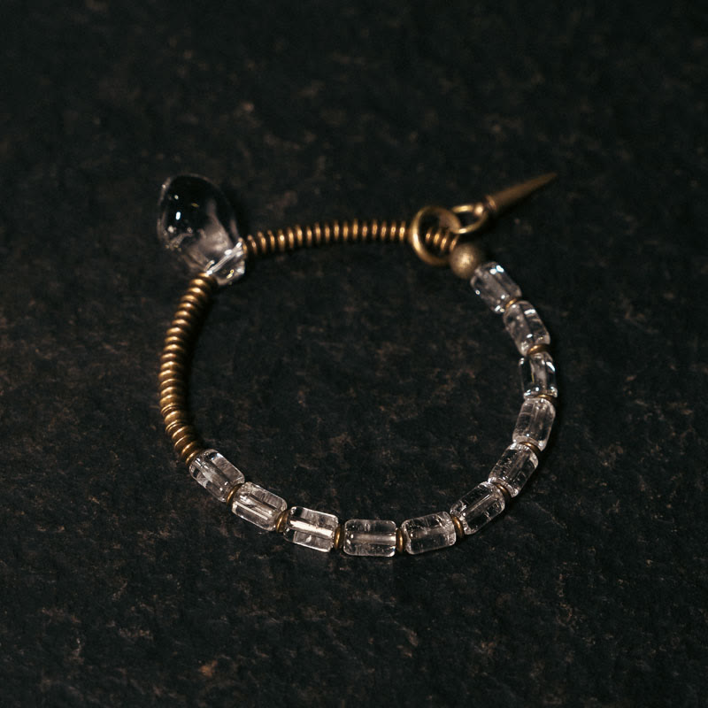 Fortune Jewel Copper White Crystal Luck Bracelet