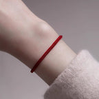 Fortune Jewel Red String Jade Connection Bracelet