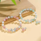 Fortune Jewel Chrysoberyl Cat's Eye Chalcedony Butterfly Love Bracelet