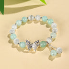 Fortune Jewel Chrysoberyl Cat's Eye Chalcedony Butterfly Love Bracelet