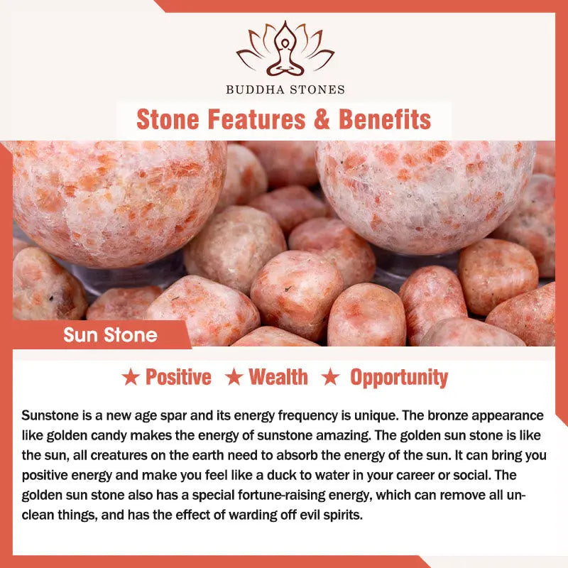 Fortune Jewel "Wishing You Light and Happiness" Sun Stone Bracelet Includes Gift Message Card Fortune Jewel