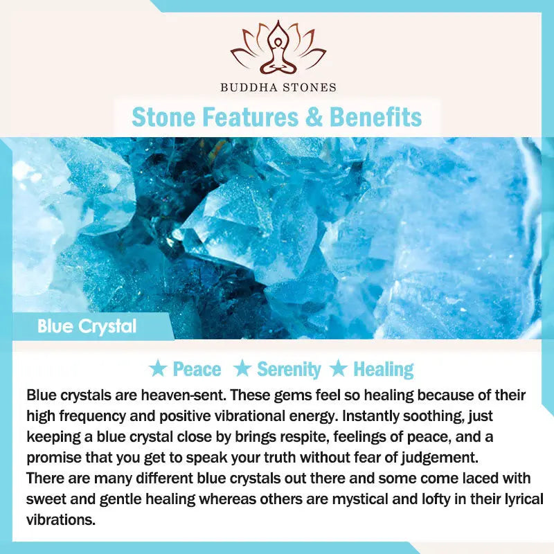Fortune Jewel "Sending You Peace and Grace" Blue Crystal Flower Bracelet Includes Gift Message Card Fortune Jewel