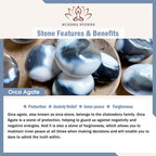Fortune Jewel Orca Agate Protection Bracelet
