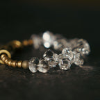 Fortune Jewel Irregular White Crystal Copper Clarity Bracelet