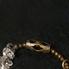Fortune Jewel Irregular White Crystal Copper Clarity Bracelet