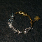Fortune Jewel Irregular White Crystal Copper Clarity Bracelet