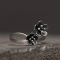 Fortune Jewel 925 Sterling Silver Flowers Ring