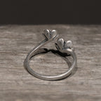 Fortune Jewel 925 Sterling Silver Flowers Ring