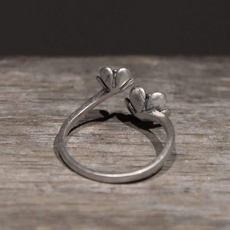 Fortune Jewel 925 Sterling Silver Flowers Ring