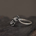 Fortune Jewel 925 Sterling Silver Flowers Ring