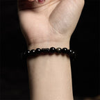 Fortune Jewel Gold Sheen Obsidian Black Tourmaline Wealth Bracelet