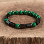 Fortune Jewel Malachite Black Tourmaline Purity Bracelet