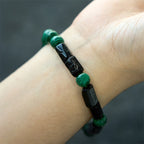 Fortune Jewel Malachite Black Tourmaline Purity Bracelet