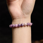 Fortune Jewel Purple Mica Stone Positive Bracelet
