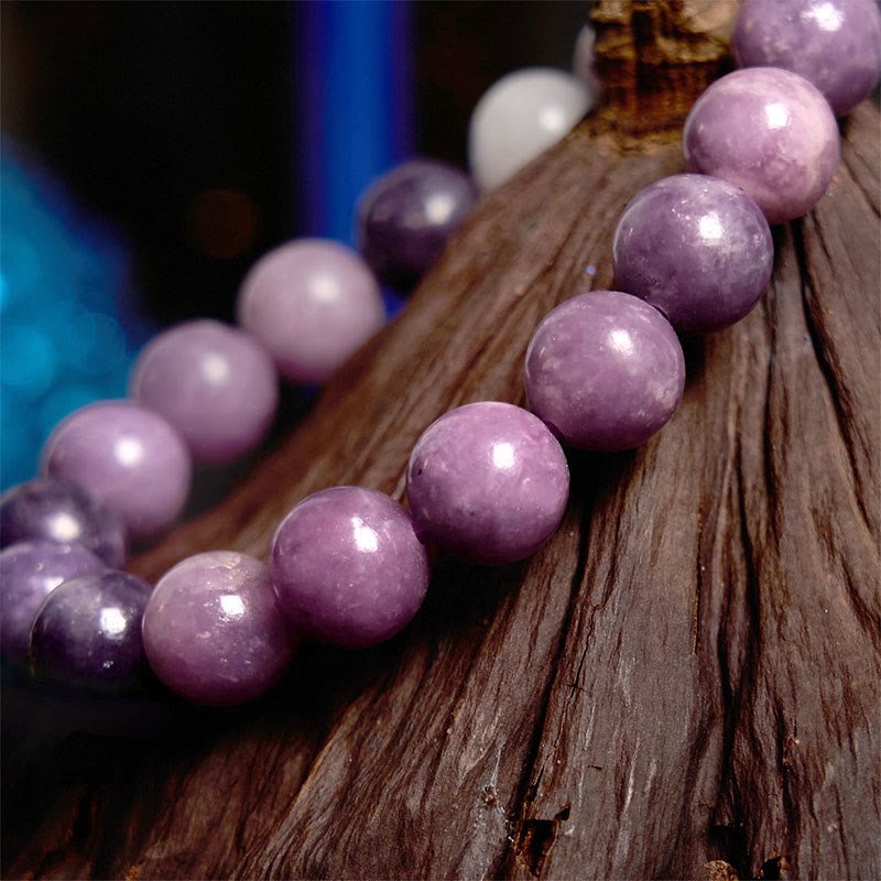 Fortune Jewel Purple Mica Stone Positive Bracelet