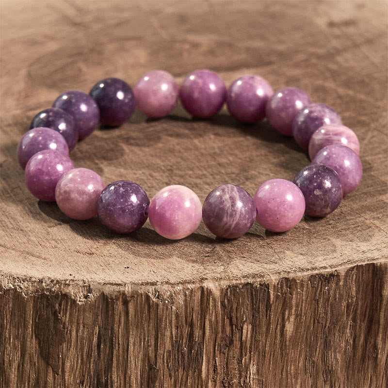 Fortune Jewel Purple Mica Stone Positive Bracelet