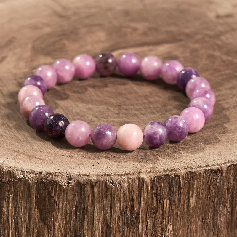 Fortune Jewel Purple Mica Stone Positive Bracelet