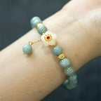 Fortune Jewel Jade Abundance Flower Bracelet