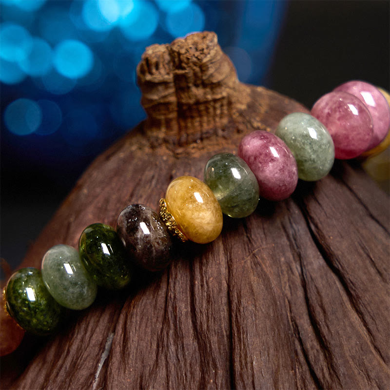 Fortune Jewel Tourmaline Jade Safe And Well Love Bracelet
