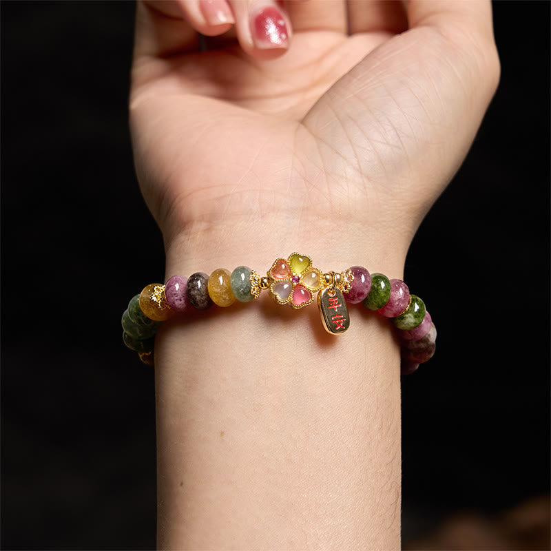 Fortune Jewel Tourmaline Jade Safe And Well Love Bracelet