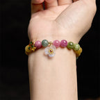 Fortune Jewel Tourmaline Wisdom Flower Bracelet