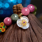 Fortune Jewel Tourmaline Wisdom Flower Bracelet