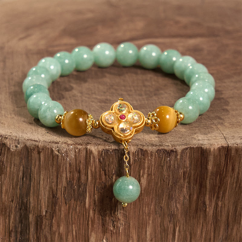 Fortune Jewel Jade Yellow Tiger Eye Prosperity Bracelet
